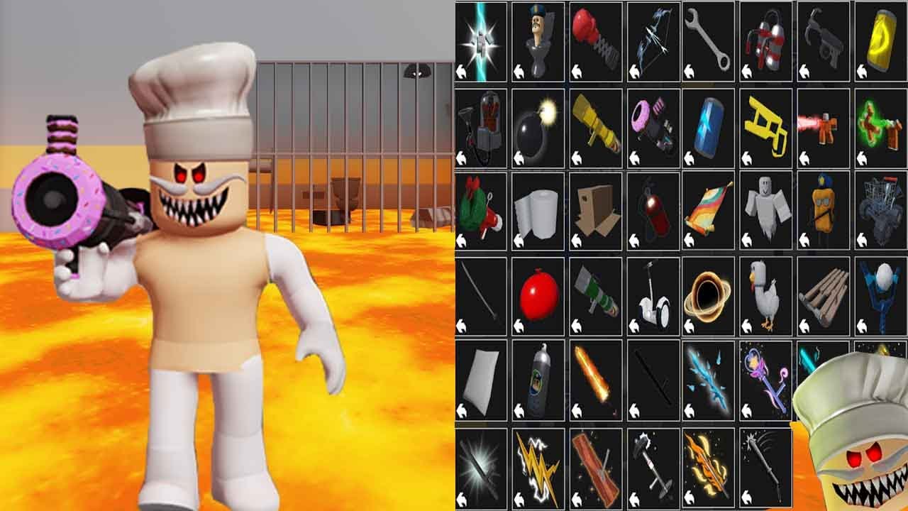 BARRY'S PRISON RUN! - LAVA MODE - All Items & All Morphs Unlocked