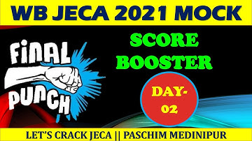 WB JECA 2021 MOCK DAY-02 || JECA|| NIMCET|| WBP|| CAMPUSPLACEMENT