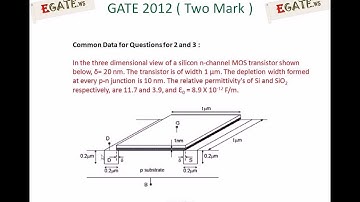 Problem on gate source capacitance of MOSFET - GATE 2012 EC solved paper (Electron Devices)