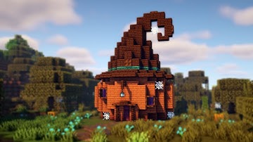Minecraft | How to Build a Pumpkin Witch house | Halloween Special