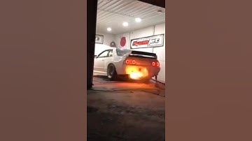 Gtr R32 Dyno run Stutututu Turbo whistles + anytilags🔥