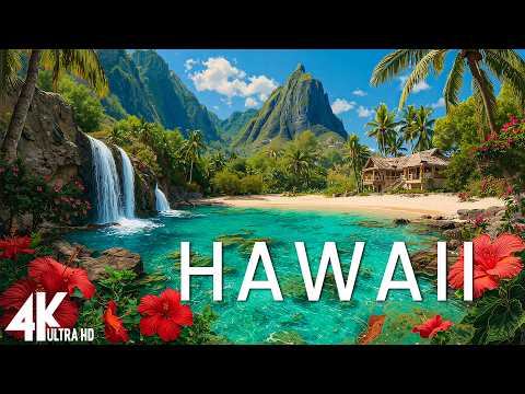 PEACEFUL HAWAII 4K UHD • Ocean Symphony • Relaxation Film With Beautiful Calming Music