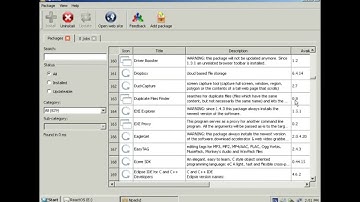 ReactOS r74273 and Npackd installation manager