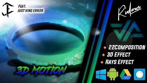 Avee Player Template Collaboratin #1 | 3D Motion | Ridwan Studios Ft. @JustKing Error |