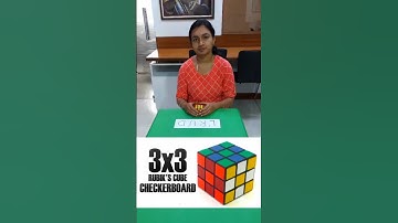 Checkerboard Pattern 3 x 3 Rubiks Cube #shorts #shortsviral