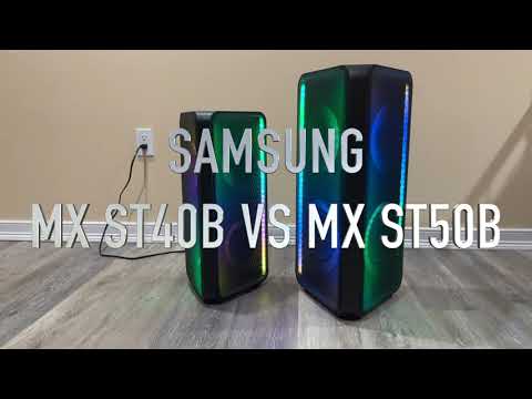 which is better ? samsung speaker mx-st40b vs mx-st50b sound test ,remote,app functions owner review