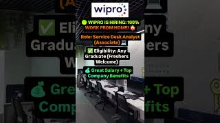 Wipro Work from home job| Work from home job 2026 | latest work from home job update| part time job