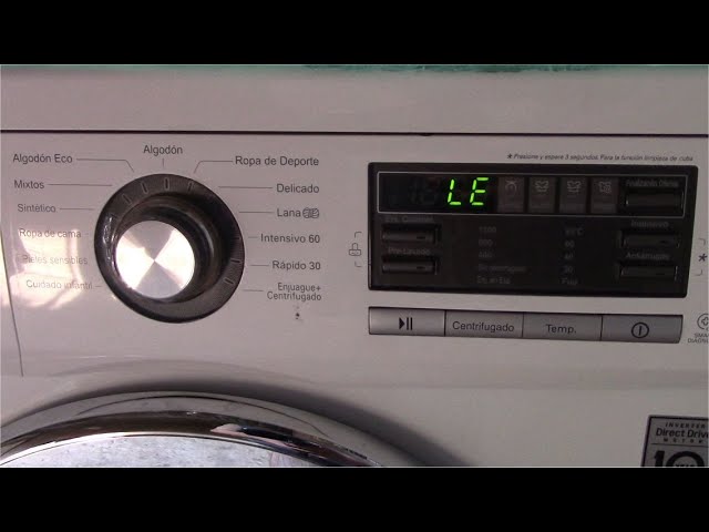 LG Error codigo LE (sobrecarga de motor) - YouTube