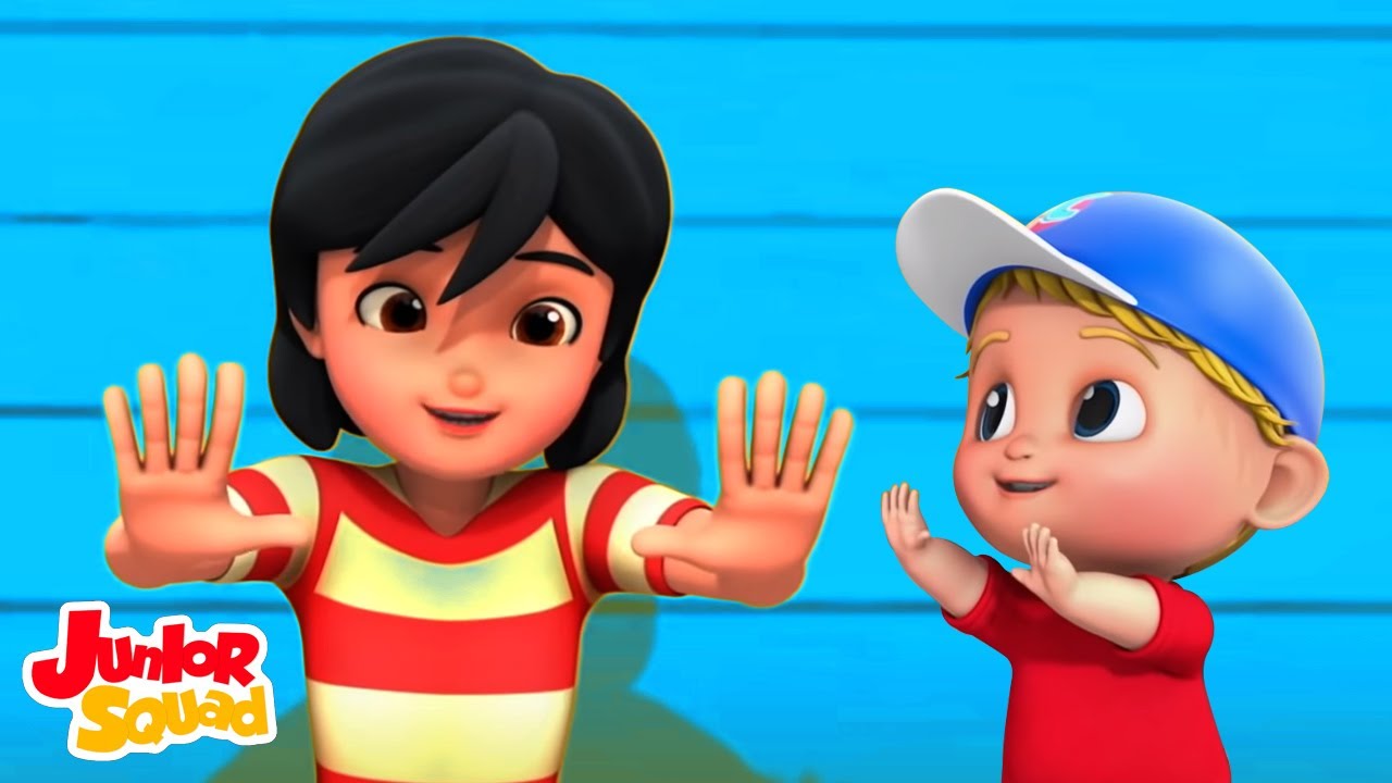 Lava tu mano | Dibujos animados | Preescolar | Junior Squad Español Latino | Canciones infantiles