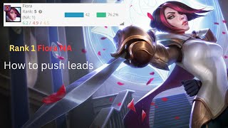 How To Push Leads. Rank 1 Fiora NA