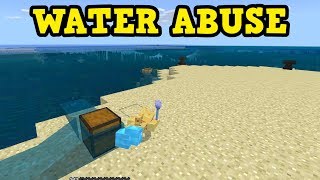 how to abuse water in the minecraft update aquatic 113