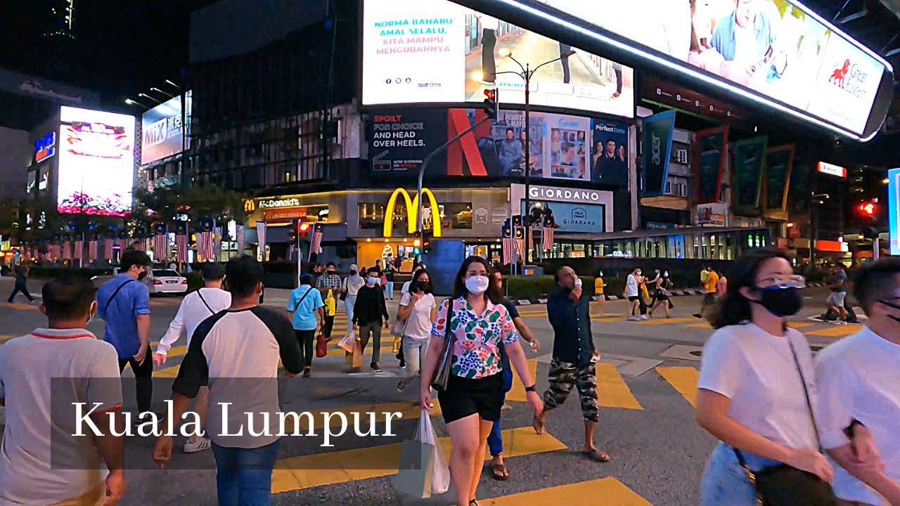 [4K] Evening walk from Pavilion mall to Plaza Low Yat | 4k walking tour 2021