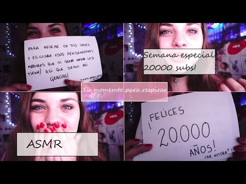 ASMR Español  (SOFT SPOKEN)- Presentación de la semana especial 20k