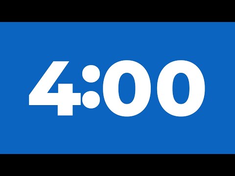 4 Minute Timer Without Music | 4 Minutes | 4 Minute Stopwatch