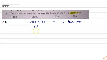 The number of ways to rearrange the letters of the word CHEESE is