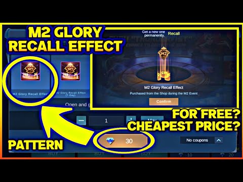 M2 Glory Recall Effect | Draw Pattern | Can We Get It For Free? Cheapest Price?! | MLBB