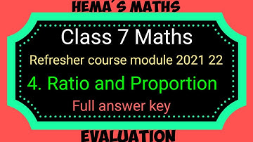7th maths refresher course 2021 22 chapter 4 answer key