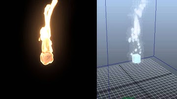 fire simulation in autodesk maya