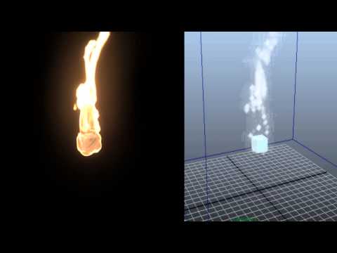 fire simulation in autodesk maya