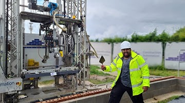 Can a bricklaying robot lay bricks quicker than a human bricklayer? - BBC Click