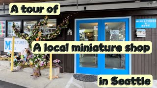 A tour of a local miniature shop in Seattle. #dollhouse #miniatures #miniatureshop #miniatureseattle