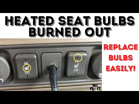 Heated Seat Switch Bulbs BURNED OUT - How to Replace Easily! Honda Ridgeline 2006