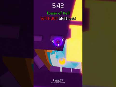 Tower of Hell WITHOUT shiftlock!! (insane) 😱