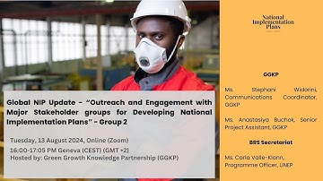 Outreach and Engagement with Major Stakeholder groups for Developing National Implementation Plans
