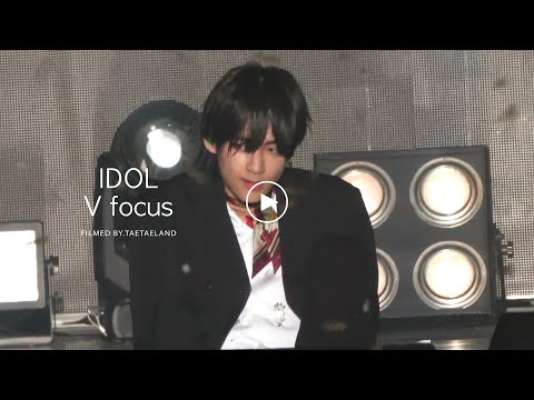 190811 롯데 패밀리 콘서트 | 방탄소년단 'IDOL' 뷔 직캠 BTS V Focus Fancam [4K]