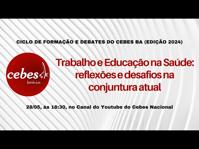 Ciclo de Formação e Debates (Edição 2024)