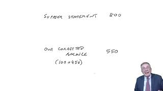 Supplier statement reconciliation - ACCA Financial Accounting (FA) / FIA FFA