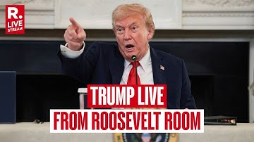 Donald Trump Makes an Announcement From the Roosevelt Room | Epstein Files News |  Pam Bondi | LIVE