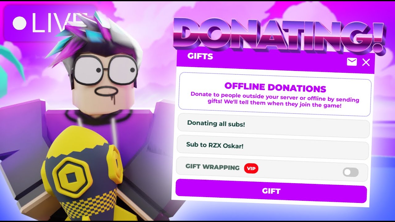 🔴LIVE DONATING ROBUX TO EVERYONE💸PLS DONATE💸(💬TTS) - YouTube