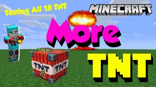 Trying all 18 TNT | Minecraft More TNT