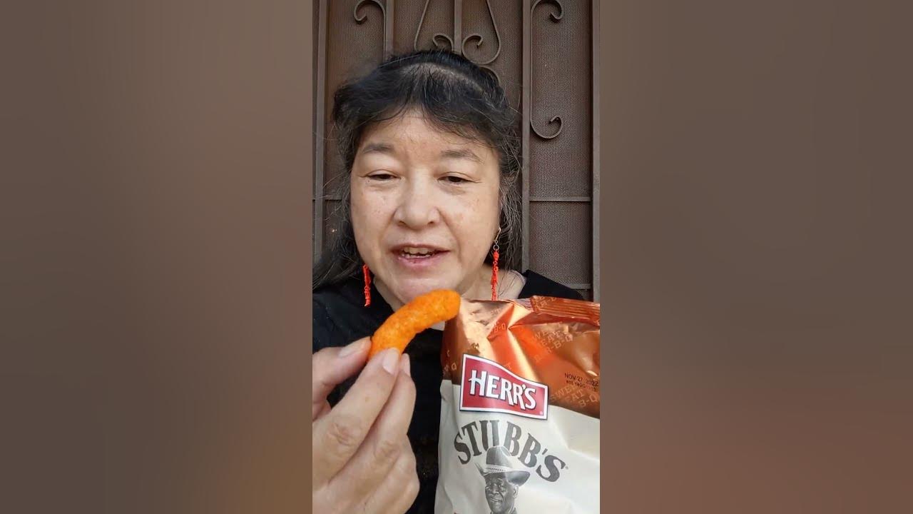 Herr's Stubb's Sweet Heat BBQ Cheese Curls 2022fallfeeding YouTube