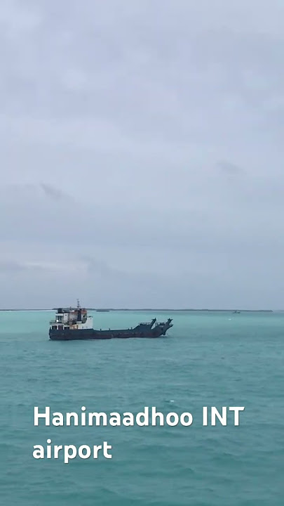 Airports in Maldives ! / Hanimadhoo view from sea #maldives #maledives #seanature #whitebeach #viral