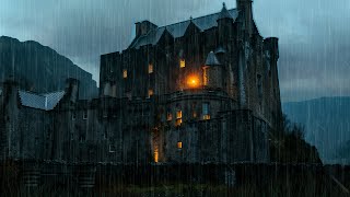 Thunderstorm at Eilean Donan Castle with Soothing Thunder & Rain Sounds For Sleeping