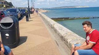A walk along the sea front at Shanklin Isle of Wight June 2023