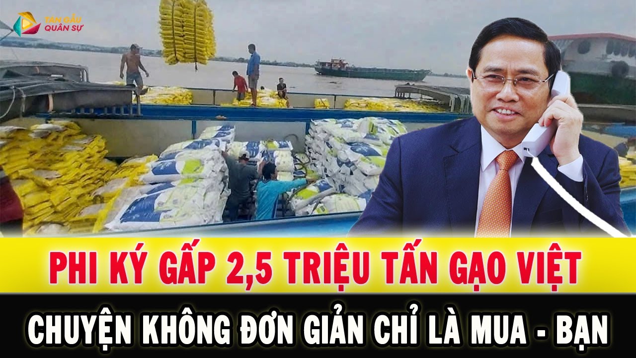 Philippines Vội Vàng Chốt 2,5 Triệu Tấn Gạo Việt Nam: Chuyện Không Chỉ Là MUA – BÁN