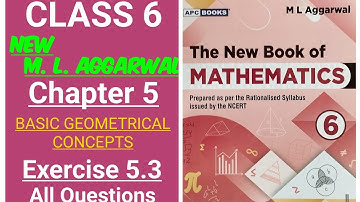 New ml aggarwal class 6 maths chapter 5 (Basic Geometrical Concepts) exercise 5.3 all questions