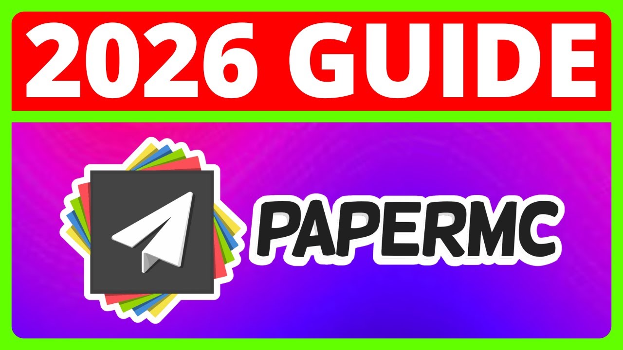 How To Make A Paper Minecraft Server In 2026 - YouTube