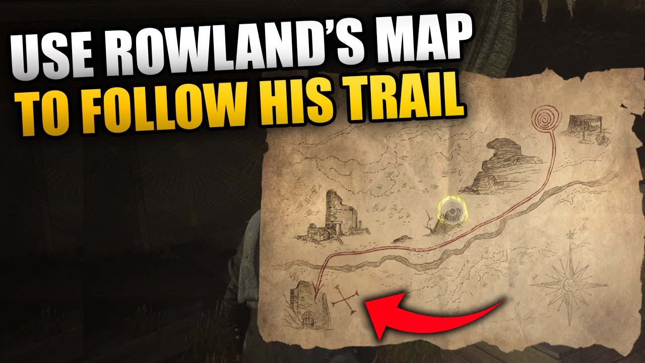 Hogwarts Legacy Use Rowland's Map to Follow His Trail - Solution