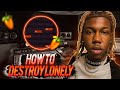 HOW TO MAKE BEATS FOR DESTROY LONELY (fl studio tutorial)
