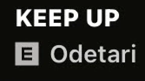 Song: Keep Up (E: Odetari) Lyrics Video @odetari
