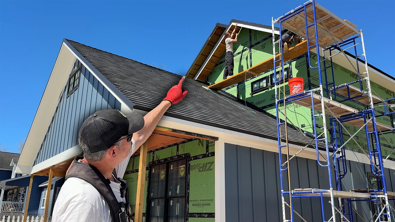 OUR TOUGHEST EXTERIOR CHALLENGE YET!!! - DIY Dream Home Ep. 44