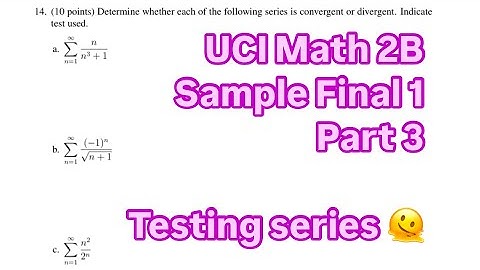 [UCI Math 2B] Sample Final 1 - Part 3