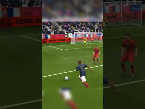 Unbelievable finish by Mbappe 😮💨 #shorts #fifa #fifa23 #football