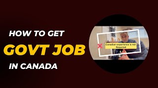 How to get a government job in Canada | I got govt job within 3 months | Indian vlogs