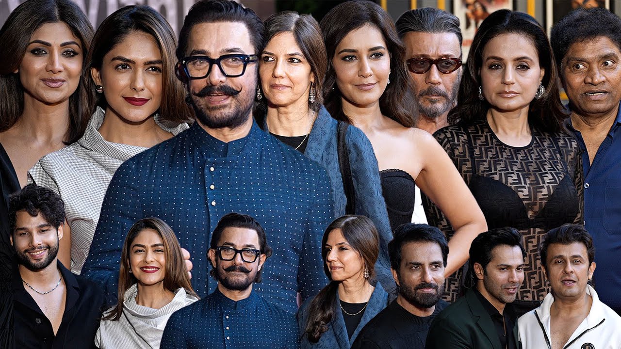 Celebrities Arrive at Ramesh Taurani 65th Birthday Party | Aamir khan, Shilpa Shetty, Mrunal Thakur