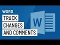 Word track changes and comments